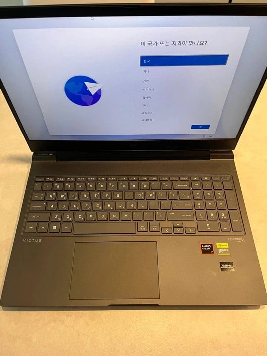 HP 빅터스 라이젠7 4060 32GB 165Hz 이미지