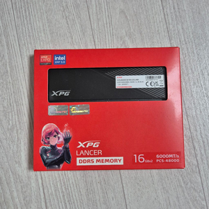 ADATA DDR5-6000 CL30 LANCER 블랙 패키지 서린 (32GB(16Gx2) A다이 판매 이미지