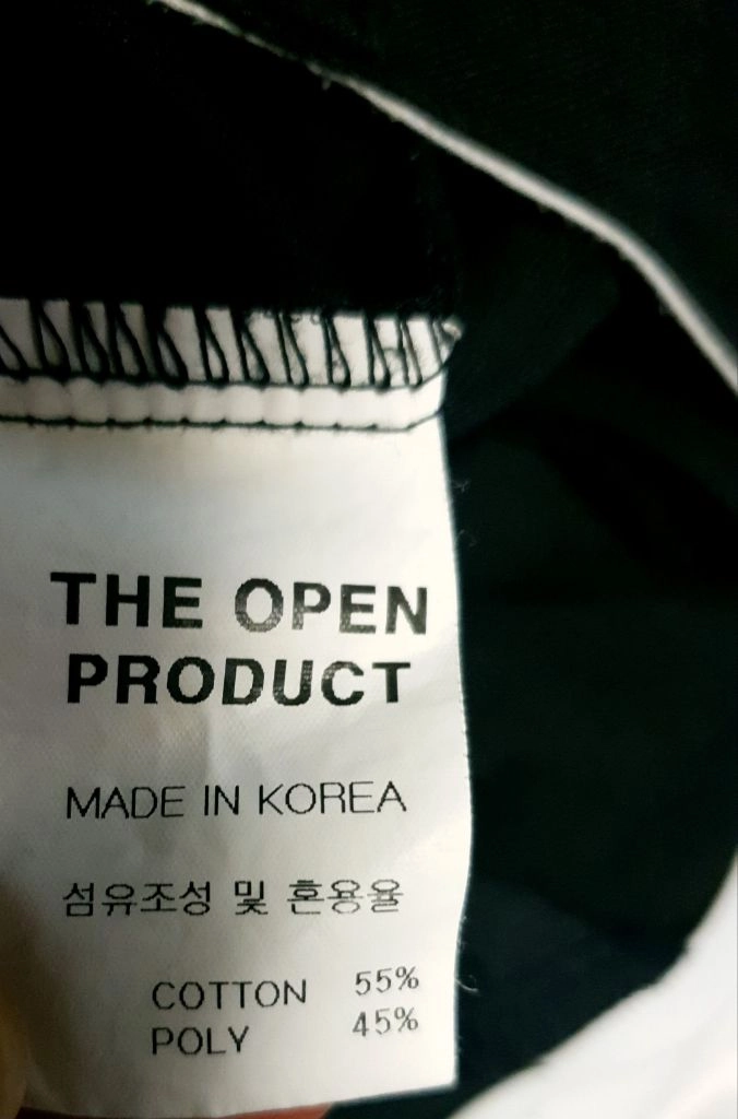 더오픈프로덕트(오픈YY) 코튼 폴리 투턱 와이드 슬랙스 블랙 (28) 이미지