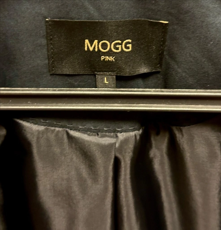 mogg 모그 트렌치 코트 L 네이비 새상품/ 택포 간절기아우터 롱트렌치 네이비트렌치 mogg pink 이미지