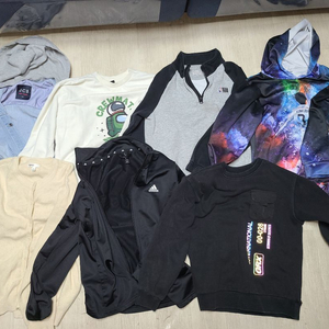 아동복 상의 일괄 (JCB, 어몽어스, NBA, SPAO, 아디다스) 140~ 150 사이즈 이미지