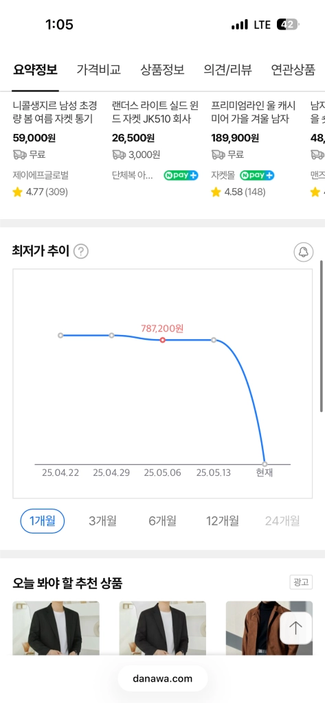 우영미 하프 지퍼 자켓 이미지