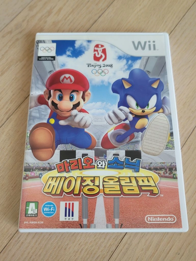 닌텐도 wii 정발 한글판 마리오 소닉 벤쿠버 동계올림픽+베이징올림픽 이미지