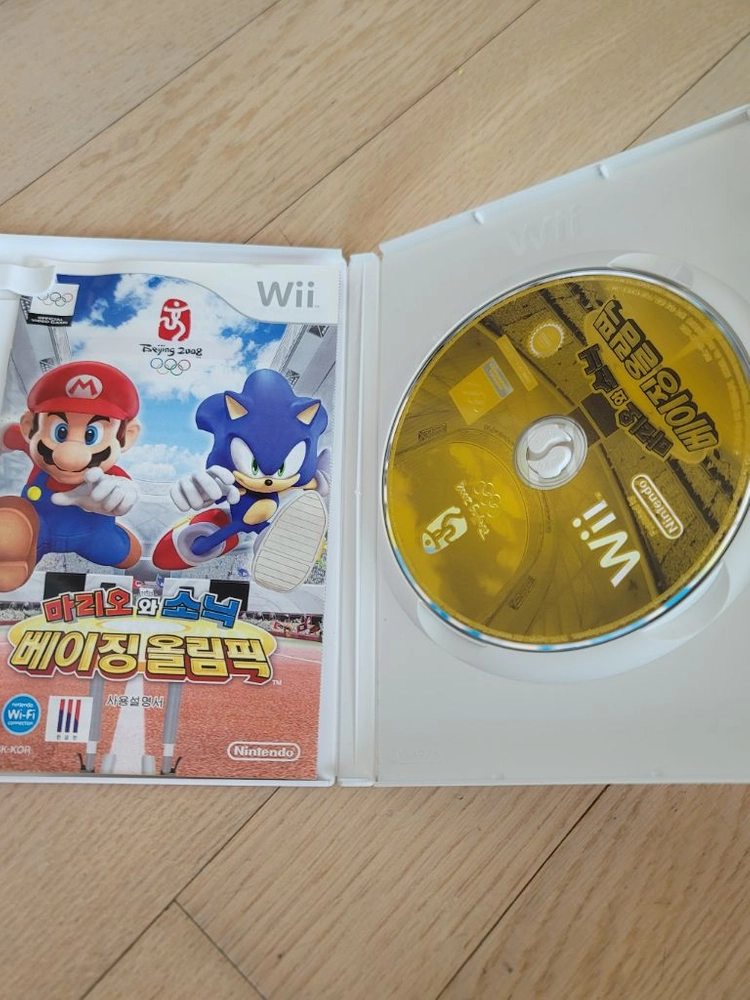 닌텐도 wii 정발 한글판 마리오 소닉 벤쿠버 동계올림픽+베이징올림픽 이미지
