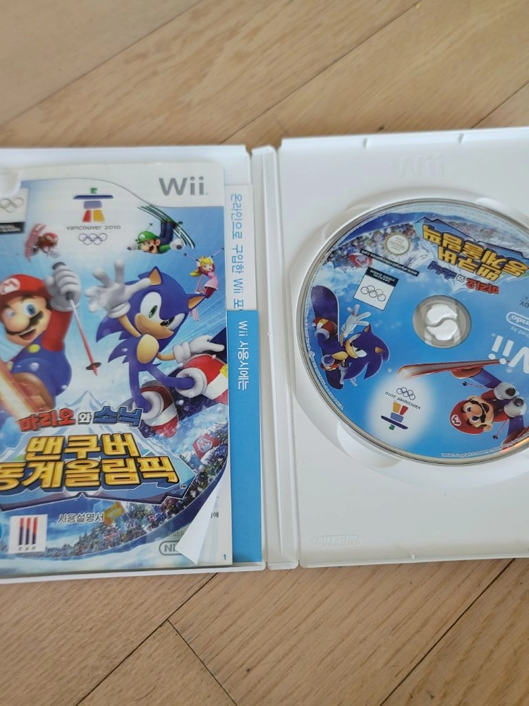 닌텐도 wii 정발 한글판 마리오 소닉 벤쿠버 동계올림픽+베이징올림픽 이미지
