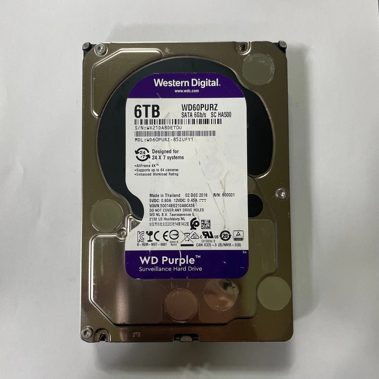 WD PURPLE 6TB SATA HDD 판매합니다. 이미지