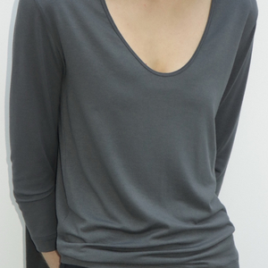에레ehre essential jersey pants+mila scoop top(dark grey) 이미지