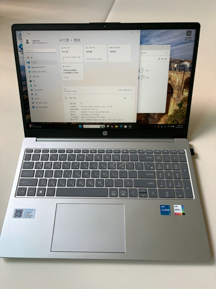 15인치 노트북 HP 15-fd0121TU 이미지
