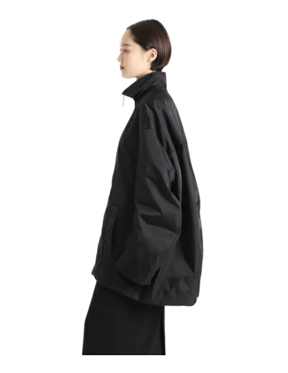 마르니 (MARNI) 하이넥 집업 봄버 재킷 블랙 S 이미지