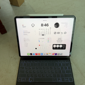 아이패드 프로 m1 12.9 실버 256gb + 애플펜슬 2세대 + 키보드 케이스 이미지