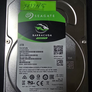 씨게이트 바라쿠다 4TB HDD (9839시간) 이미지