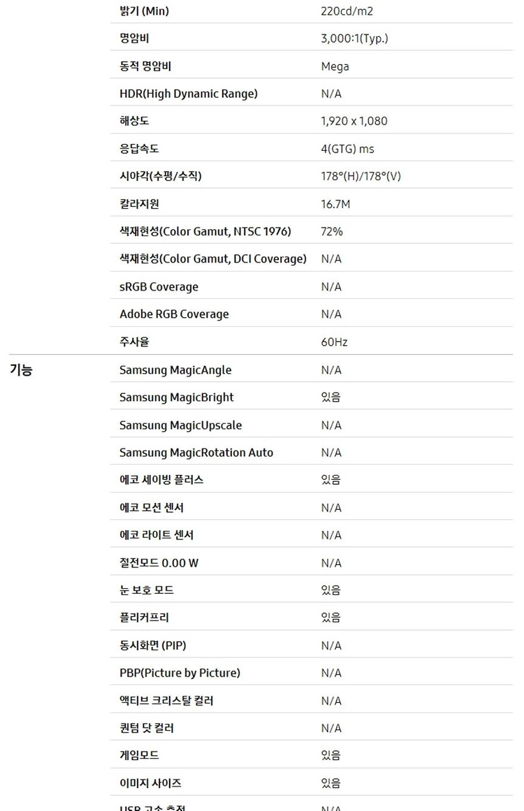 삼성 C27R500FH 27인치 커브드 모니터 1만에 판매 이미지