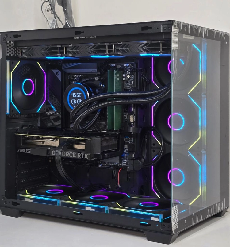 (새제품 반본체 공랙 블랙)9800X3D, 32GB, 1000W, 공랭최강, 방송게이밍컴퓨터본체 이미지