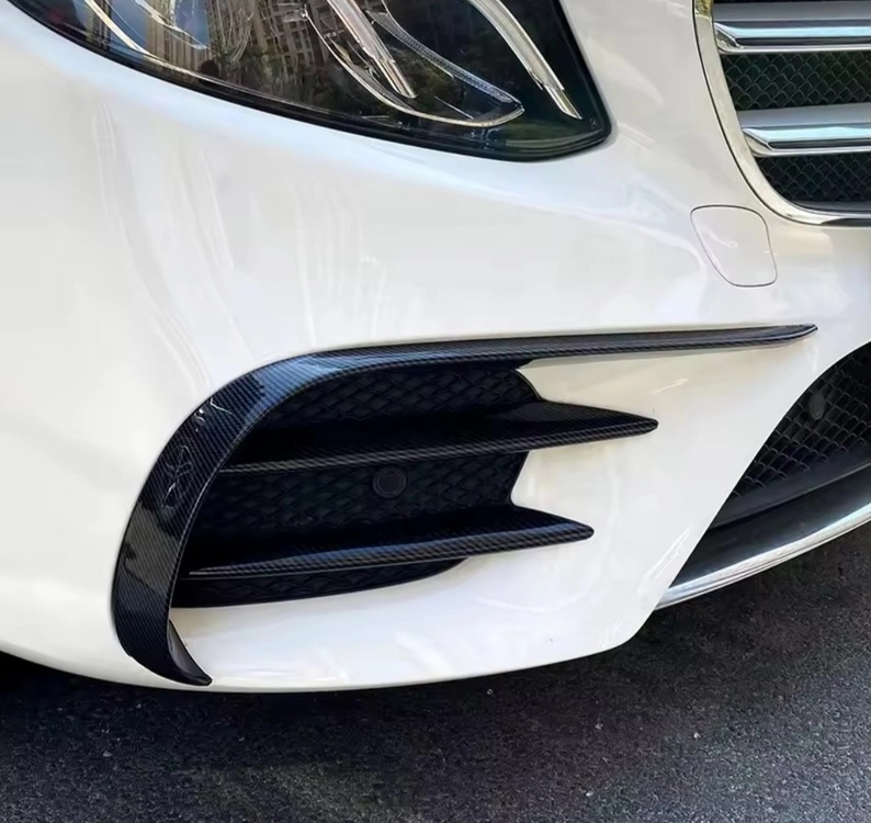 벤츠 E클래스 W213 / C238 프론트 범퍼 립 카본 패턴 카나드 윙 이미지