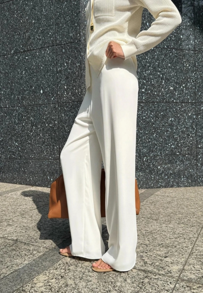 오르 썸머 루 팬츠 m 아이보리 블랙 이미지