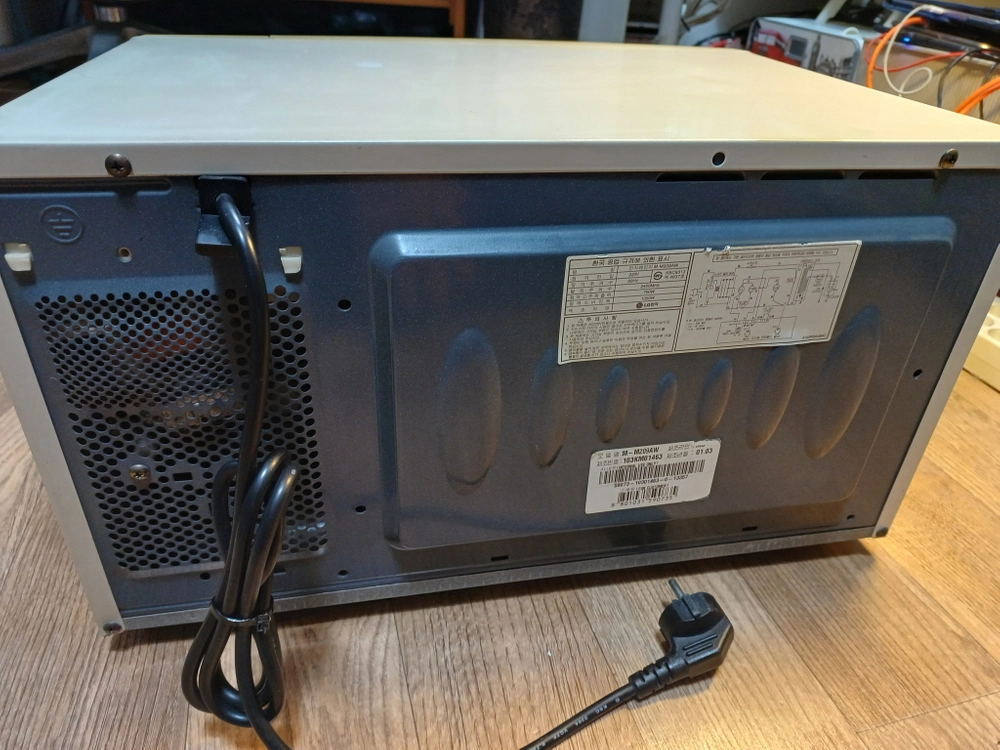 LG M-M209AW 전자레인지 성능굿 전면커버 빛바램 이미지
