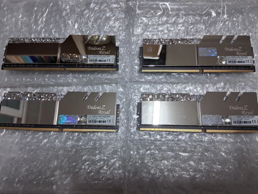 G.SKILL 트라이던트Z 로얄 실버 DDR4 3200MHz CL14 32GB 삼성 B다이 이미지