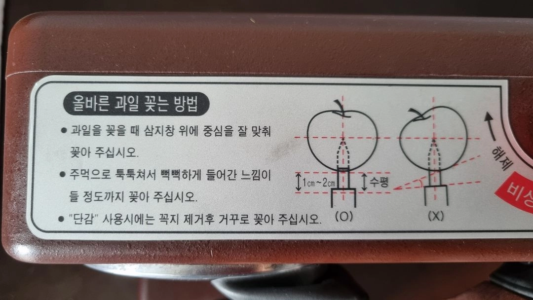 과일탈피기 이미지