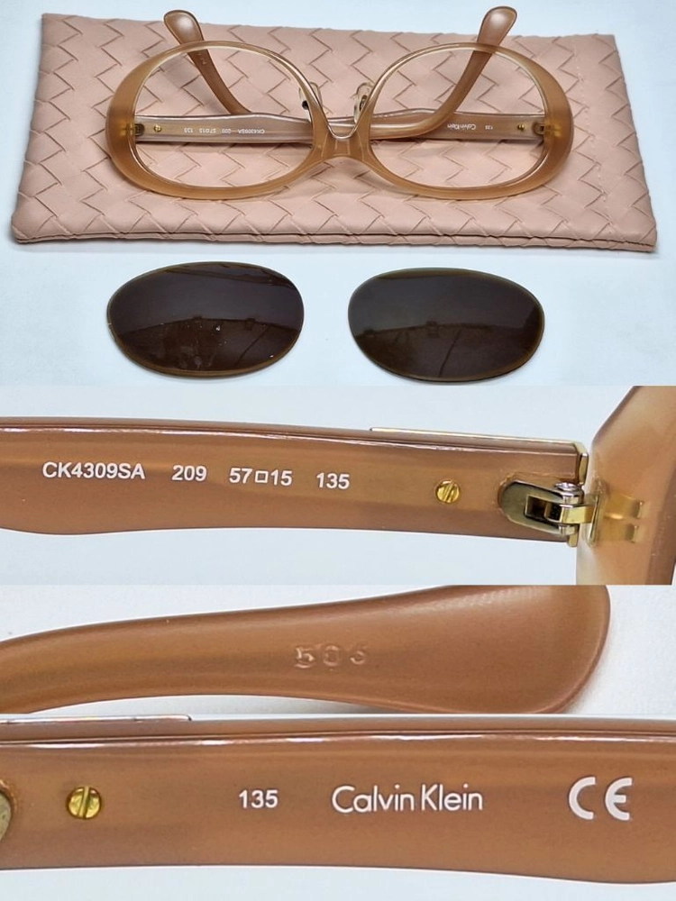 캘빈클라인 Calvin Klein CK4309SA 선글라스테 안경테 57mm 여성용 일본 빈티지 아시안핏 오벌형 이미지