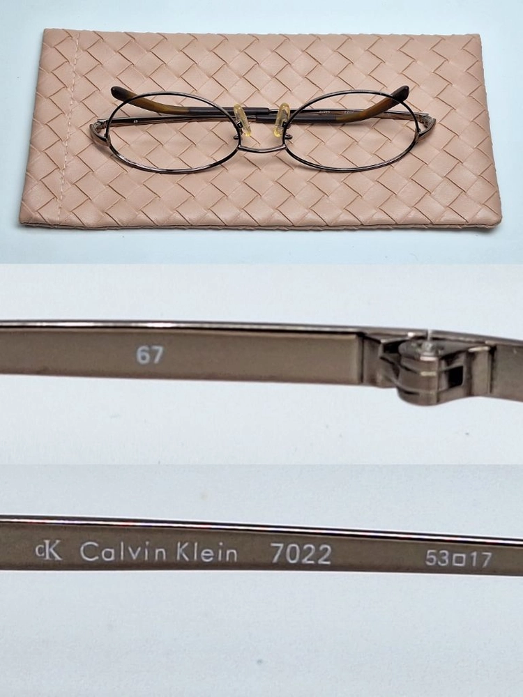 캘빈클라인 Calvin Klein 7022 선글라스테 안경테 53mm 여성용 일본 빈티지 아메카지 레트로 Y2K 이미지