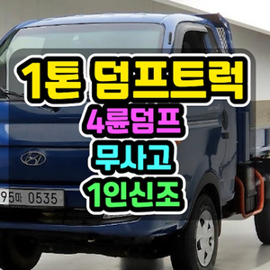 1톤덤프트럭 오토 4륜덤프 무사고 2020년 13,983Km 이미지