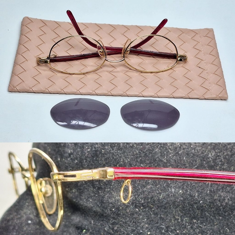 소니아 리키엘 SONIA RYKIEL 66-0003 선글라스테 안경테 여성용 티타늄 일본 빈티지 아메카지 Y2K 이미지