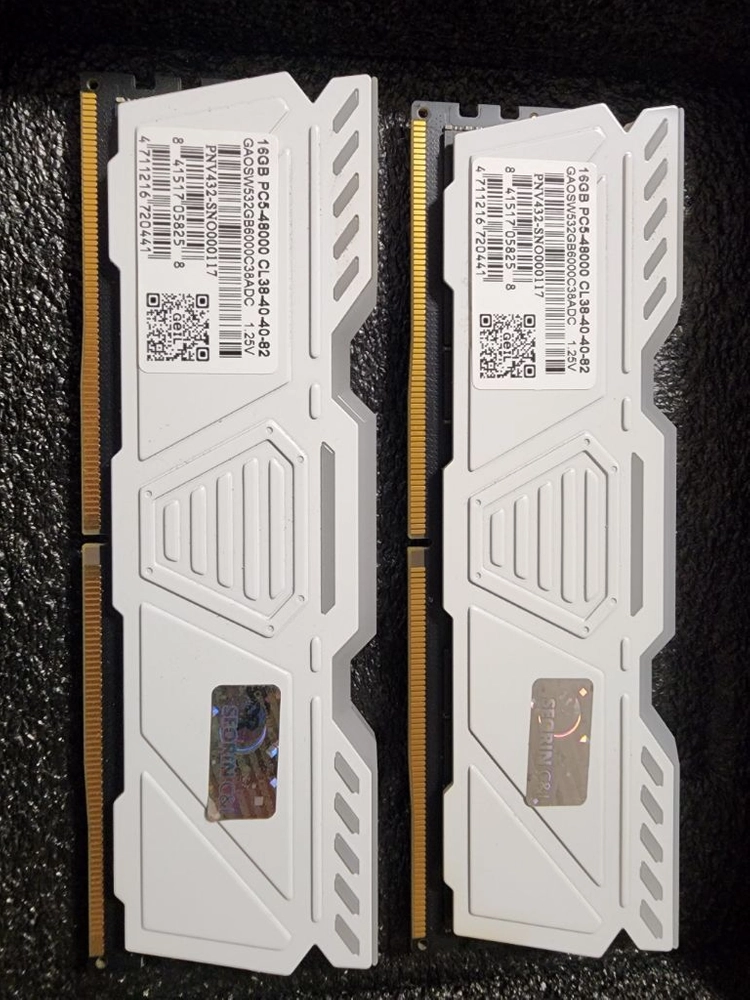 oloy ddr5 ram 32기가, 게일 화이트 ddr5 6000 32gb 램 32gb,팀그룹 ddr5 램 이미지