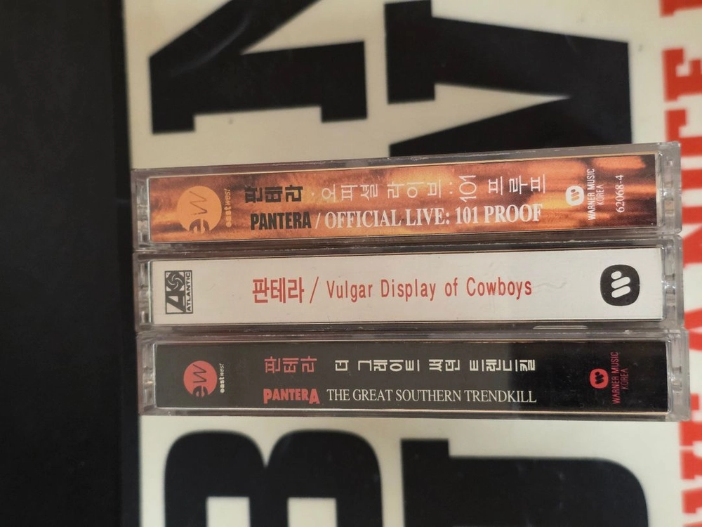 헤비메탈 스래시메탈 앤스랙스 ANTHRAX 판테라 Pantera 카세트테이프 앨범 일괄 이미지