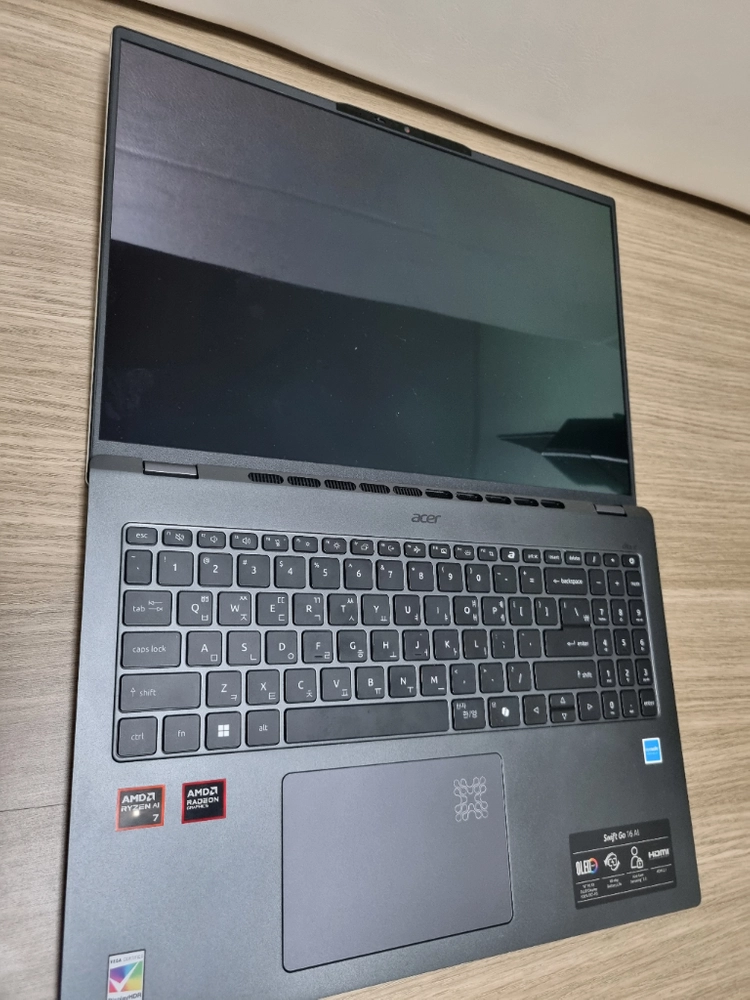 Acer Swift Go AI 16 최신형 노트북 (라이젠AI 7 350 / 32g / 1tb / 1.5kg) 이미지