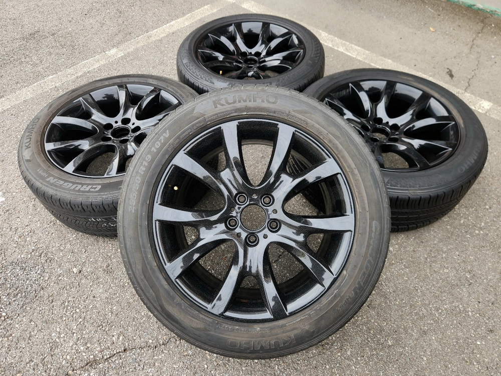 BMW X6 E71 E바디 19인치 휠 타이어 세트 판매합니다. 이미지