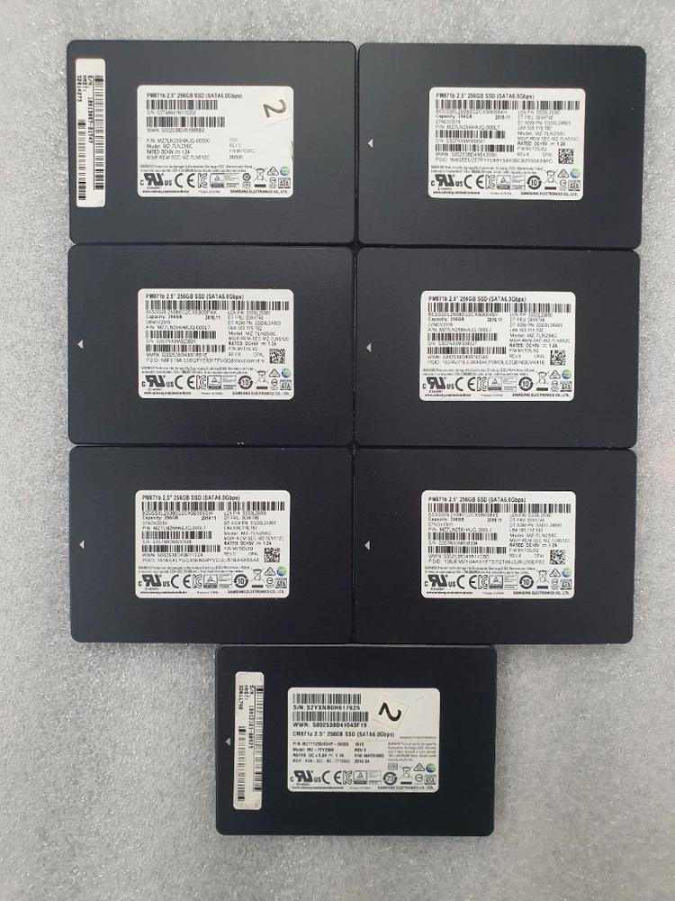 컴퓨터 저장장치 삼성 PM871B 2.5인치 SSD 250GB 이미지