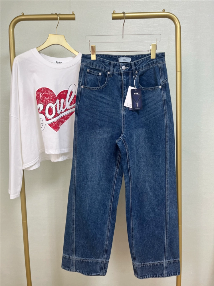 딥하우스진청세미와이드데님(M) 이미지