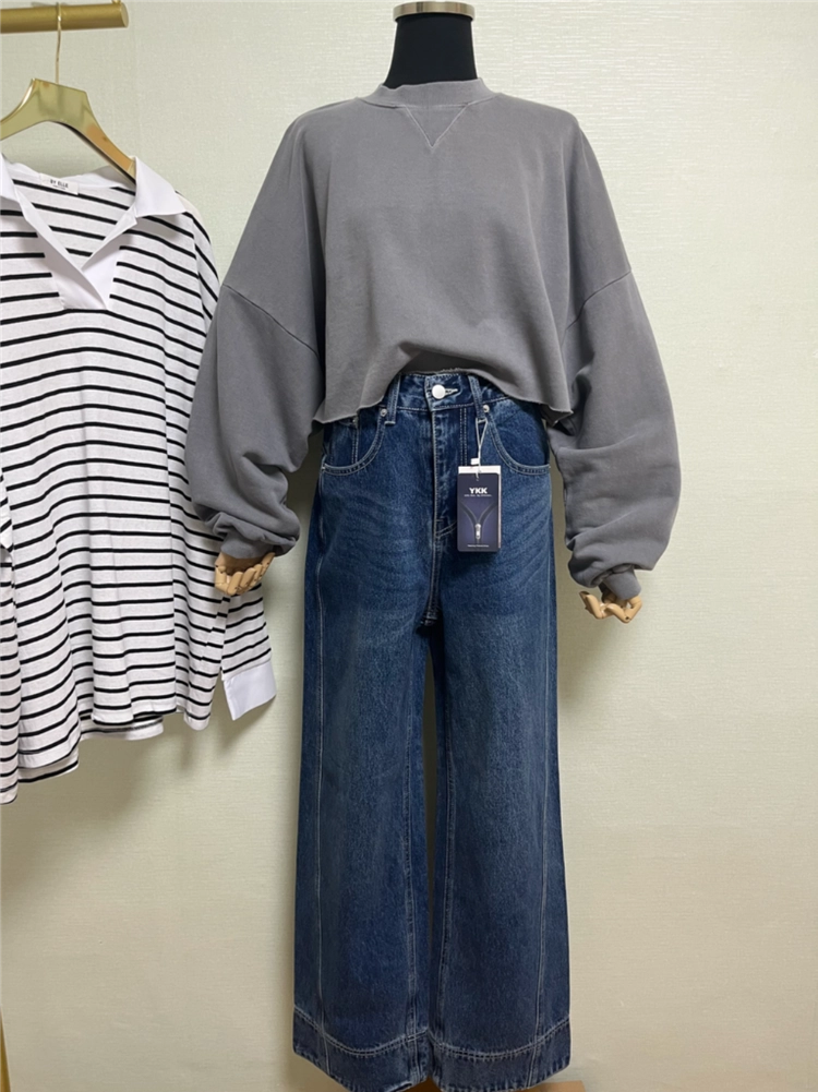 딥하우스진청세미와이드데님(M) 이미지