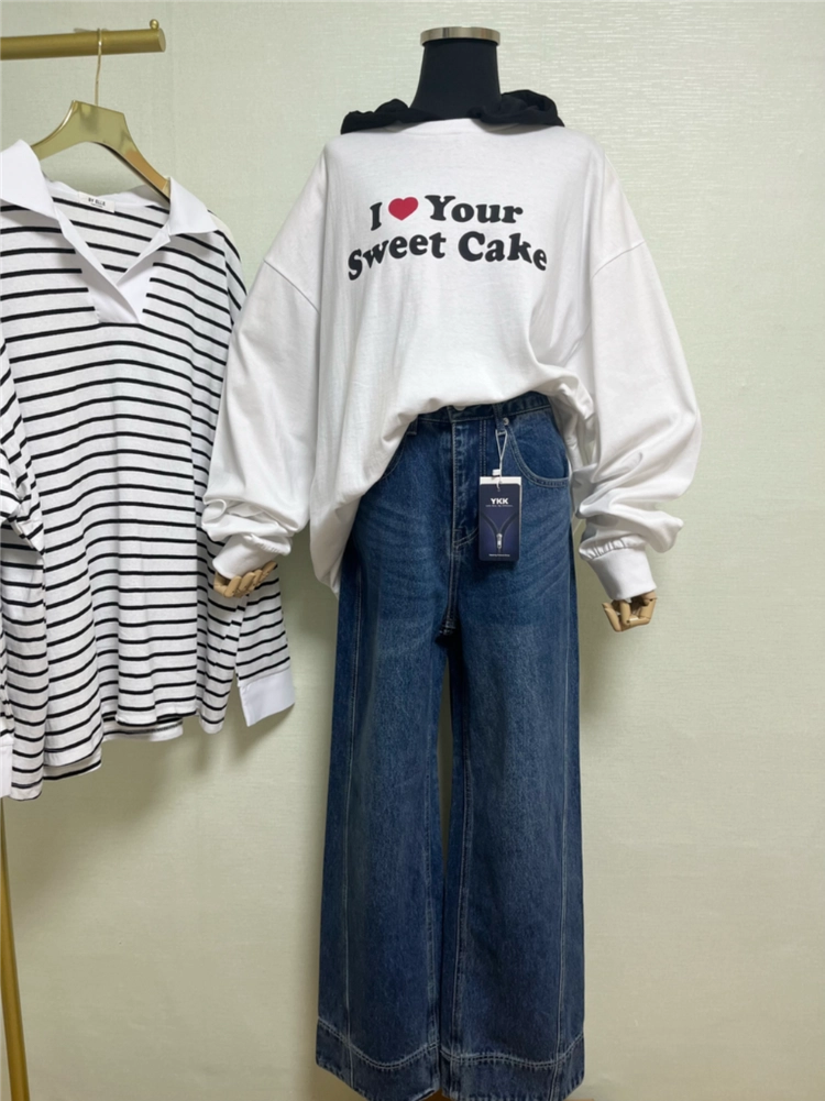 딥하우스진청세미와이드데님(M) 이미지