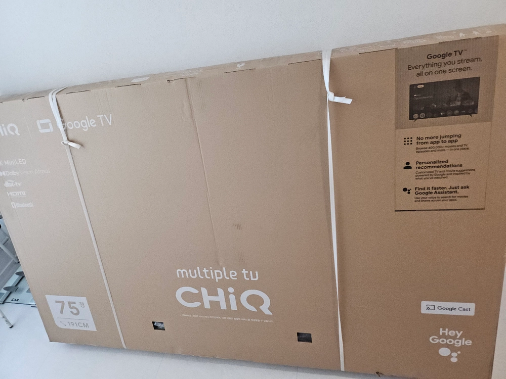 더함 ChiQ 75인치 4K UHD MiniLED 구글 TV 이미지
