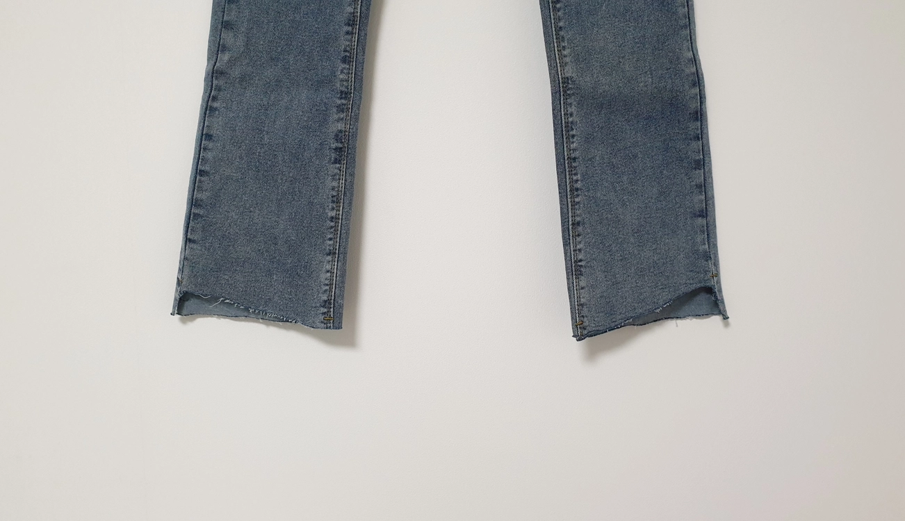 컷팅 데님 팬츠 S(단면 33cm) 이미지