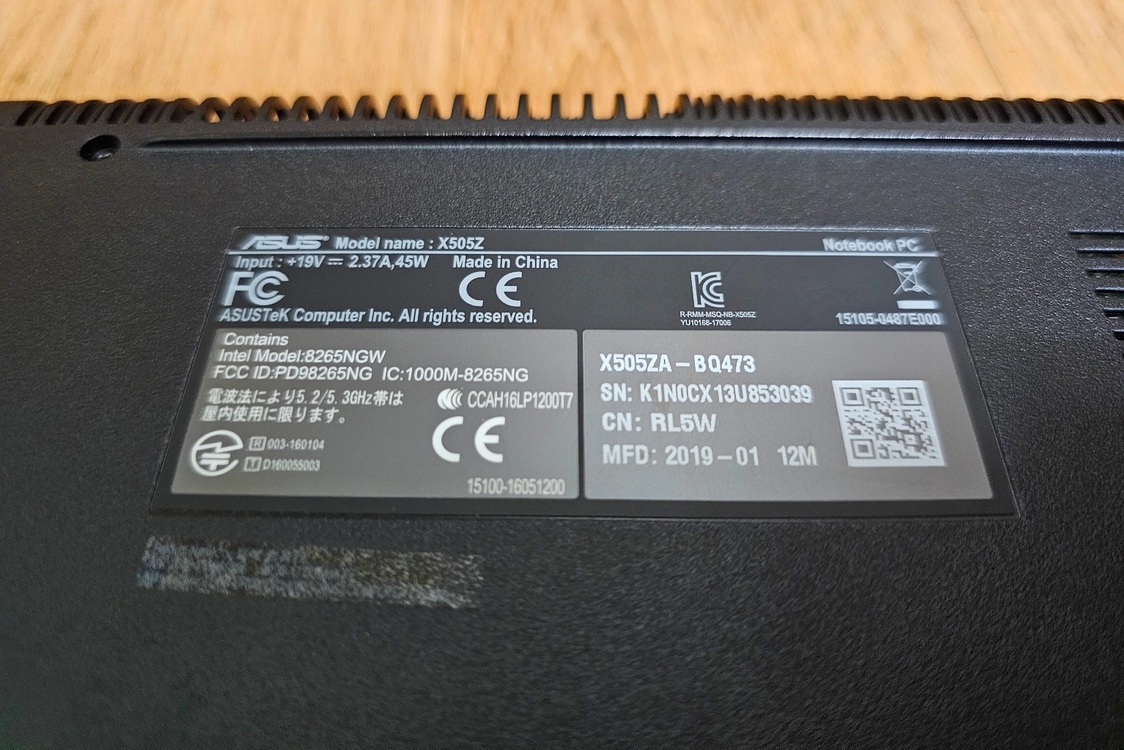 Asus 비보북 노트북 이미지