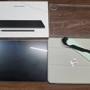 갤럭시탭s11 5g+wifi 256gb 필름부착+케이스2개 +여유심2개 +펜파우치 새상품급 개통안했음 이미지