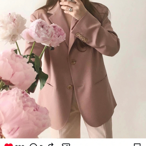 마블링 린넨 자켓 연핑크 자켓 mabling 이미지