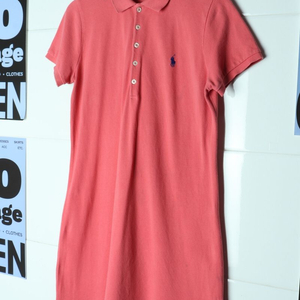 W(L-XL) 폴로 랄프로렌 반팔 카라 티셔츠 원피스 이미지