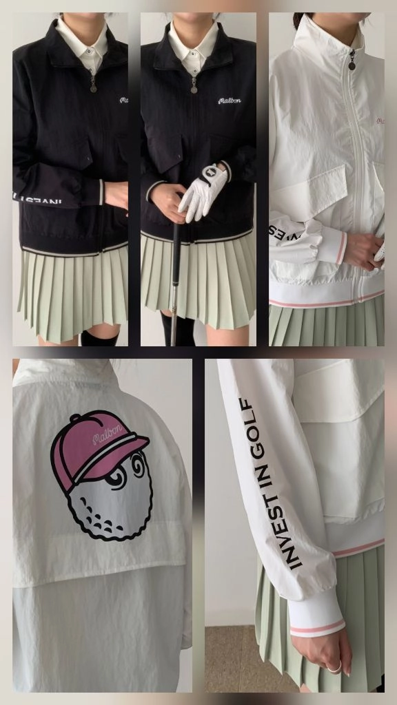 (F.XL)MALBON GOLF 여성용 바람막이 집업쟈켓 이미지