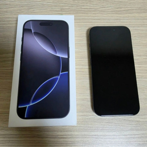 아이폰 16 Pro 128GB 티타늄 블랙S급배터리 90%풀박스 이미지