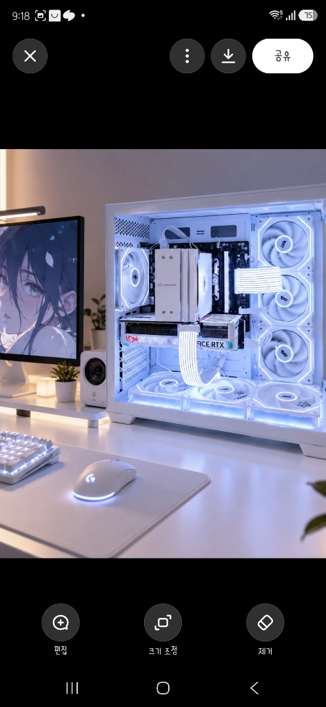 라이젠5 9600X RTX5060TI 화이트PC 팝니다 이미지