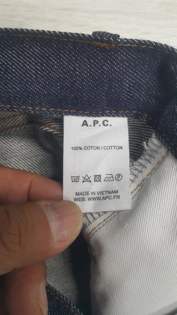 A.P.C 아페쎄(정품) 수입대님 30실측(No.610)해외판! 거의새바지! 이미지