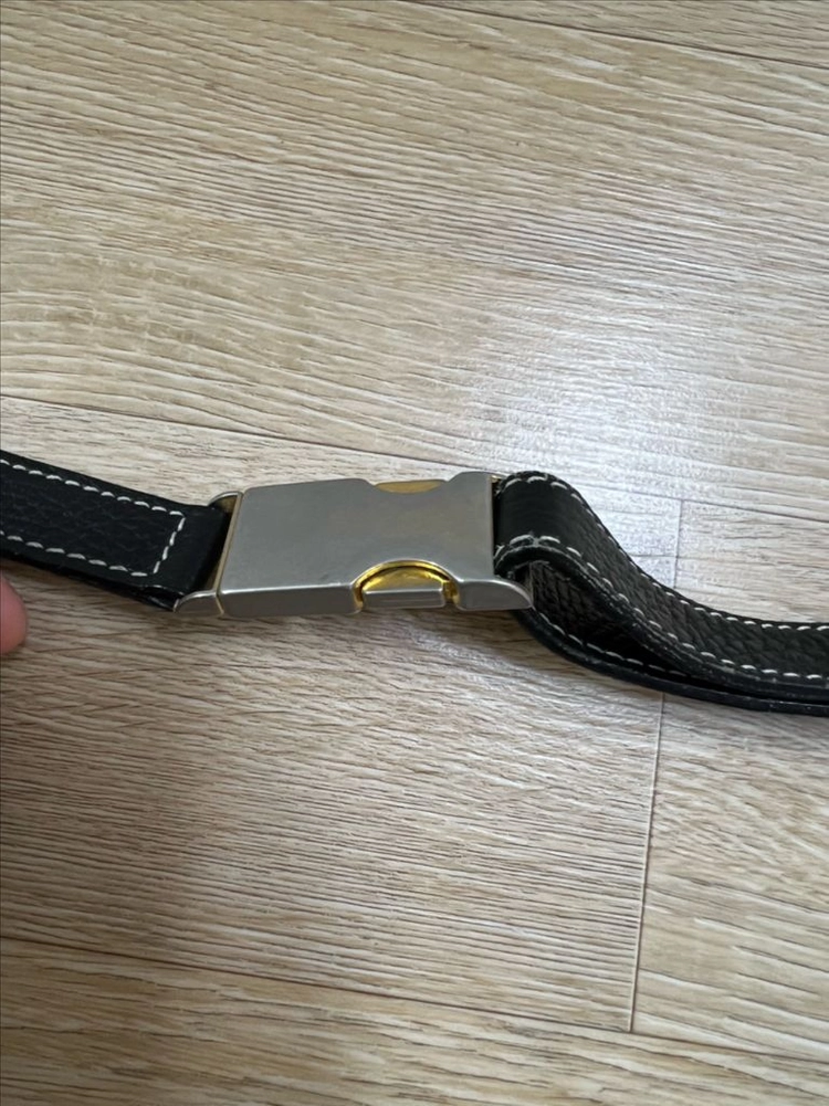 비비안웨스트우드 블랙 가죽 힙색 이미지