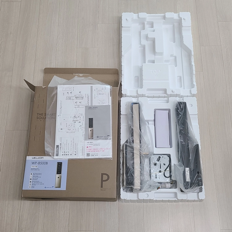 솔리티 무타공 푸시풀 지문인식 도어락 WP-8500B - 안심되는 중고거래