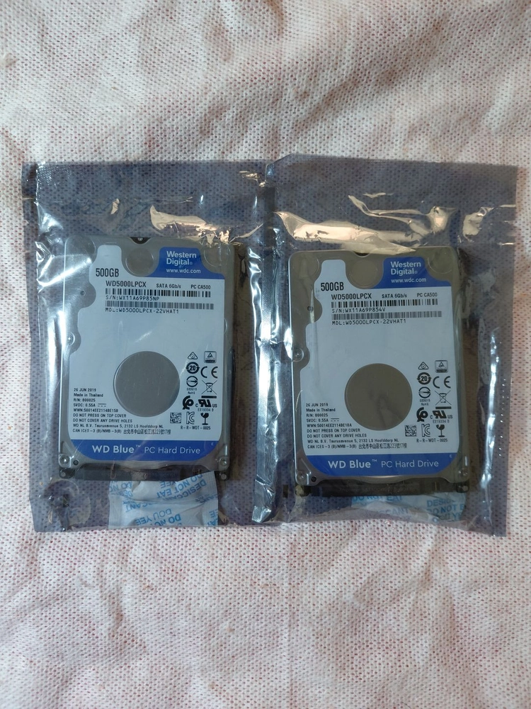 미개봉 WD Blue 5400/16M/노트북하드 슬림 HDD 500GB 이미지
