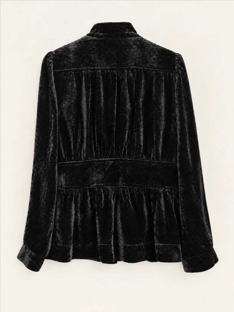 CLAUDIE PIERLOT 끌로디피에로 실크벨벳 블라우스 이미지