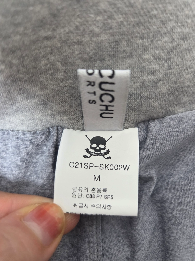 츄쿠큐 여성 골프 카모 플리츠 스커트 그레이(M) 260930_2 이미지