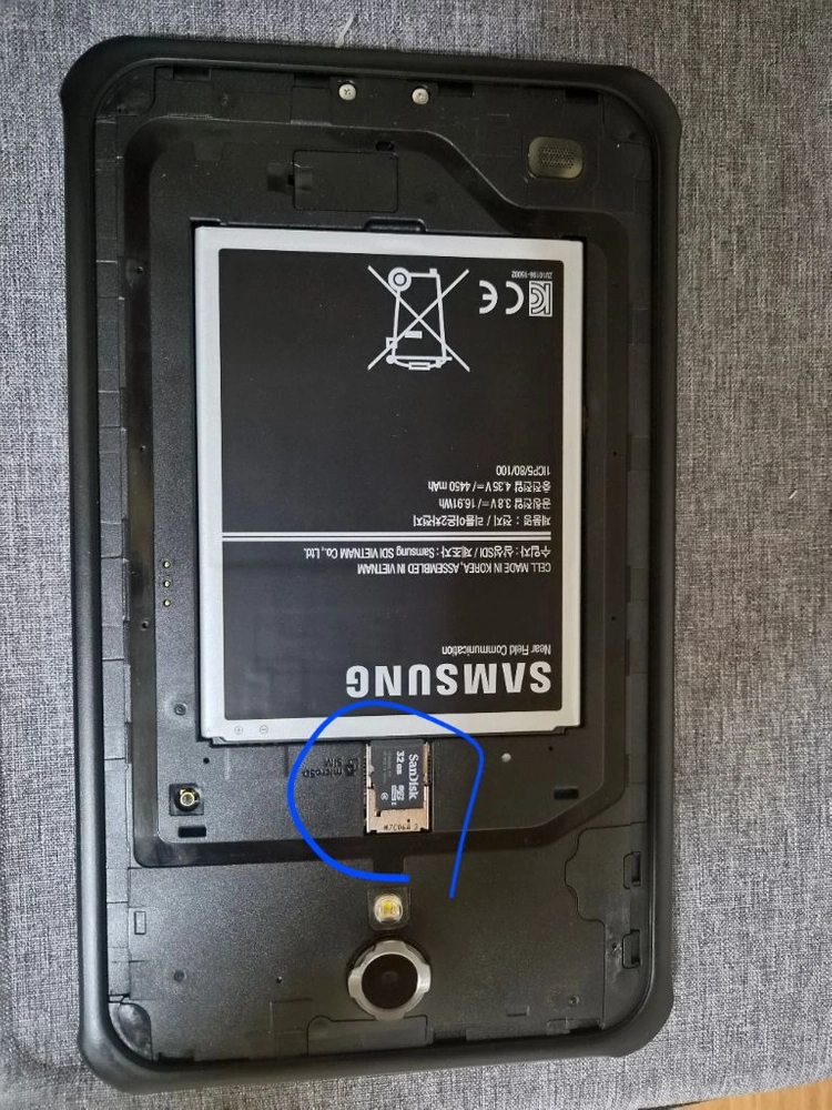 갤럭시 탭 액티브(SM-T365FO) 펜+케이스+sd32gb 이미지